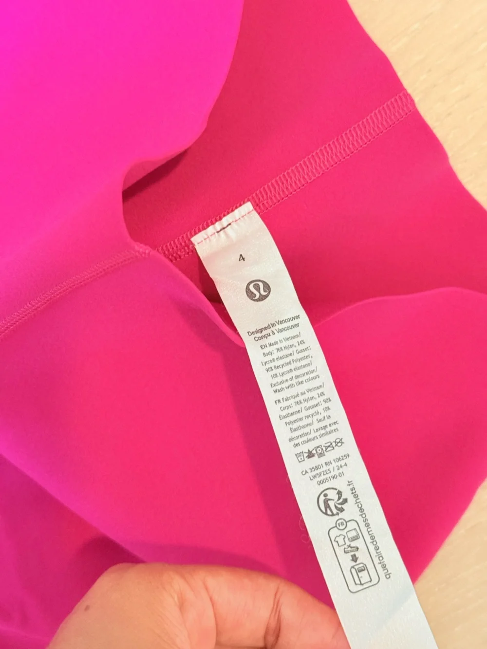 Lululemon Align High Rise Leggings Sonic Pink Size 4